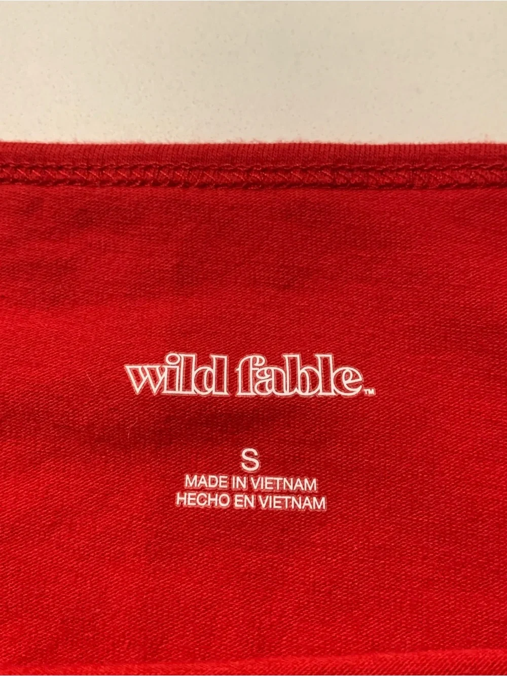 Wild Fable Red American Football Cropped Tank Top Stripes Y2K Game Day USA, S